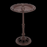 Elegant 39cm bird bath on pole with split bowl for water and feed, sturdy base, perfect for attracting garden birds.