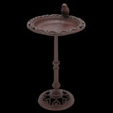 Elegant 39cm bird bath on a pole with split bowl for water and feed, sturdy base, perfect for attracting garden birds.