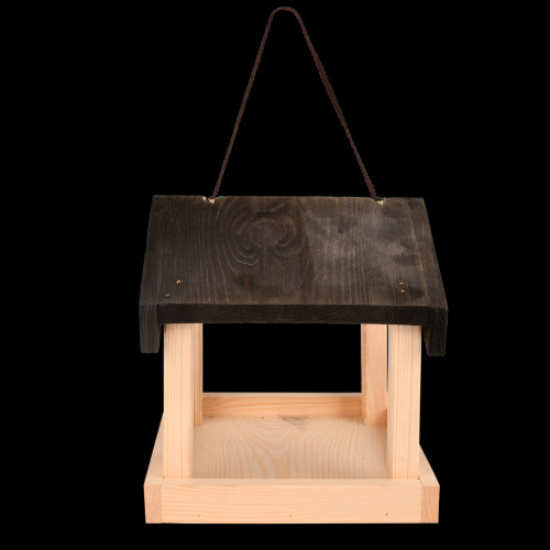 Hanging Bird Table - Wooden (23cm)
