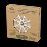 Citronella coils in a zinc burner for natural insect repellent, includes metal holder and 10 coils, dimensions 14 x 14 x 3cm.