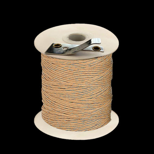 Set of 2 50m Paper Wire rolls with integrated cutter for crafts, floral arrangements, and gift wrapping, featuring natural look.