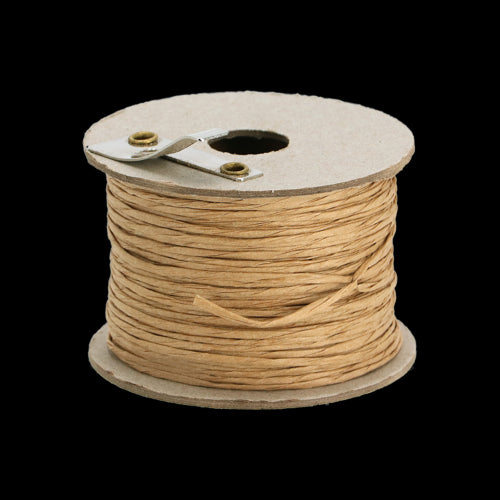 Versatile 50m paper wire set with integrated cutter, ideal for floral arrangements and gift wrapping.