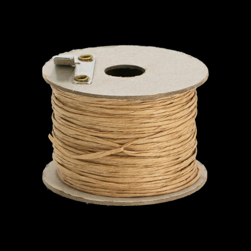 Set of 2 rolls of 50m durable paper wire with integrated cutter, ideal for floral arrangements and gift wrapping.