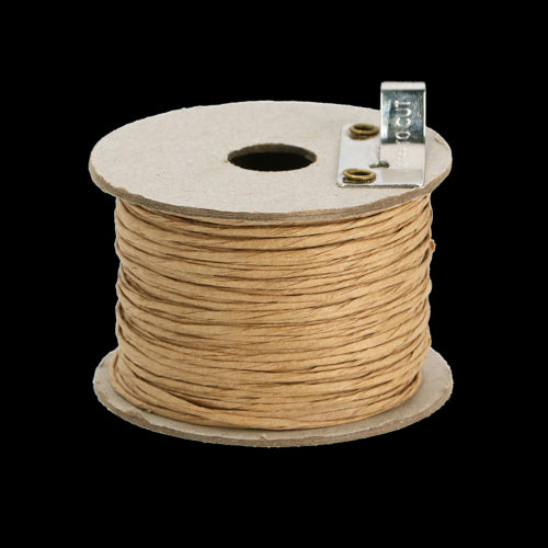 Set of 2, 50m durable paper wire with integrated cutter for floral binding, gift wrapping, and DIY projects.