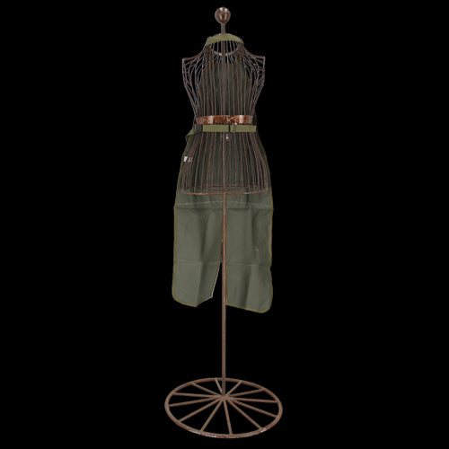 Stylish garden apron with split, featuring adjustable straps and spacious pockets, ideal for gardening enthusiasts.