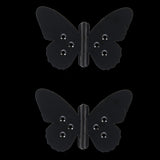Butterfly-shaped iron hinges (12 x 8cm) in assorted designs, adding elegance and functionality to cabinets and doors.