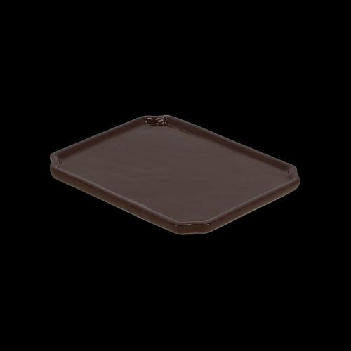 Rectangular medium bonsai saucers set of 4, 21 x 17 x 2cm, ideal for collecting excess water and enhancing bonsai displays.