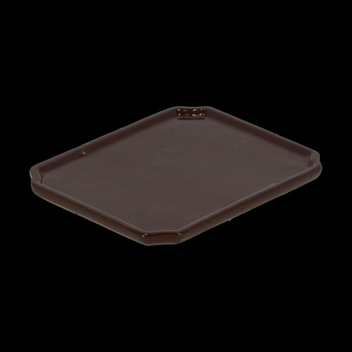 Rectangular medium bonsai saucers (21x17x2cm) in a set of 4, ideal for collecting excess water and enhancing displays.