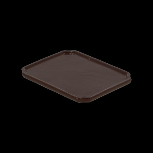 Rectangular medium bonsai saucer set of 4, 21x17x2cm, ideal for collecting excess water and enhancing bonsai displays.