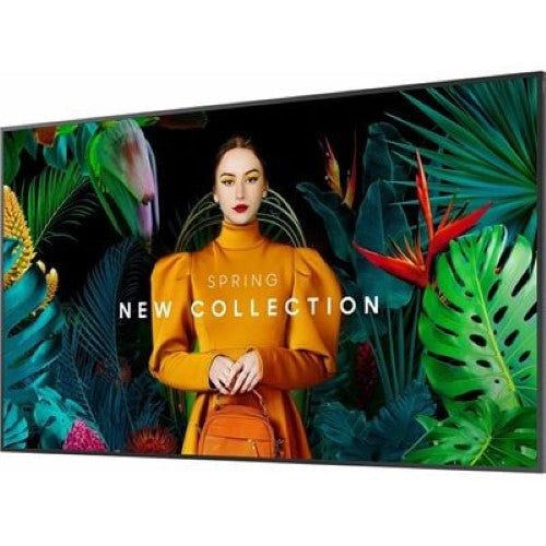 Samsung QB55C 54.5" LCD digital signage display with UHD resolution, 350 cd/m² brightness, and versatile connectivity options.