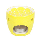 Bright yellow lemon oil burner from Smartfox NZ, perfect for diffusing essential oils and adding a whimsical touch to decor.