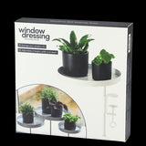 Large assorted windowsill clamp for plants and decor, adjustable height, sturdy design, perfect for maximizing space.