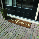 Vibrant set of 6 coir doormats featuring charming bird motifs for a whimsical and functional home entrance.