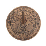 Terracotta sundial featuring a whimsical Moon Gazing Hare design, perfect for outdoor decor and telling time in the garden.