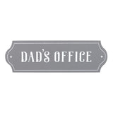 Vintage-inspired "Dad's Office" wall plaque, perfect for adding personality and appreciation to any father's workspace.