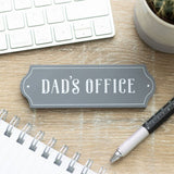 Vintage "Dad's Office" wall plaque, perfect Father's Day gift for celebrating a dad's dual roles in family and work.