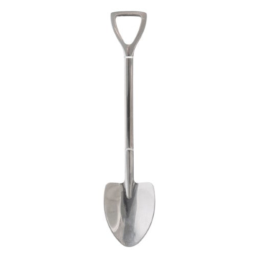 Ceramic plant pot mug with mini shovel spoon, featuring "Head Gardener" for gardening enthusiasts' tea breaks.