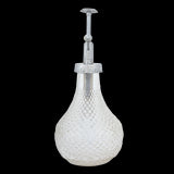 Set of 12 elegant glass misters with hobnail texture, designed for precise plant care and sustainable gardening.