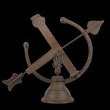 Cast iron sundial measuring 35 x 27 x 30cm, combines elegance and functionality for your outdoor space.