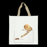 Set of 24 assorted cat design shopping bags, stylish, eco-friendly, and spacious for everyday errands.