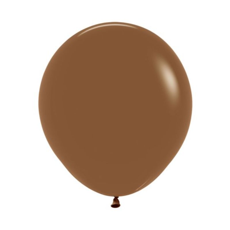 Sempertex 45cm Fashion Coffee Latex Balloons in a pack of 6, perfect for stylish decorations at any celebration.