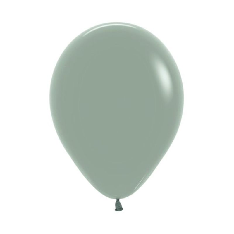 Pastel dusk laurel green latex balloons, 30cm, pack of 100, perfect for elegant celebrations and eco-friendly decorations.