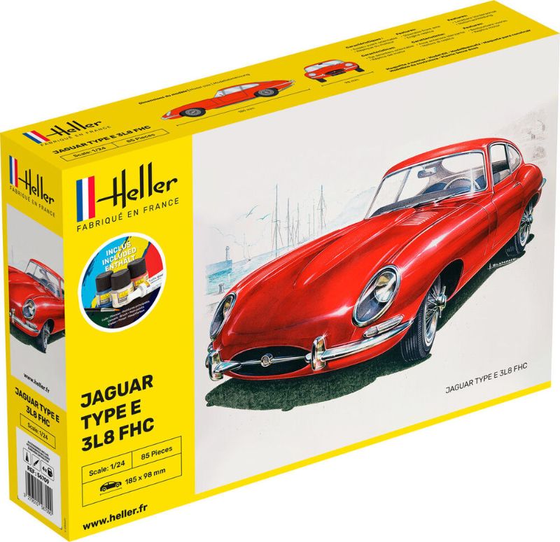 Heller: Starter Kit Jaguar Type E 3L8 Fhc
