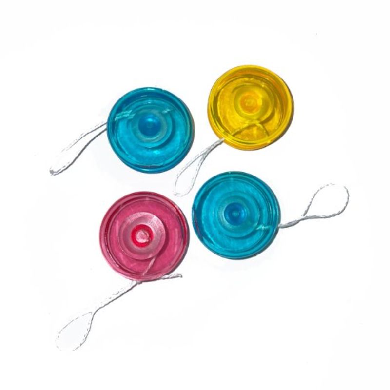 Vibrant pack of 4 Favors SRT YoYo's, perfect for party favors and playful fun for all ages.