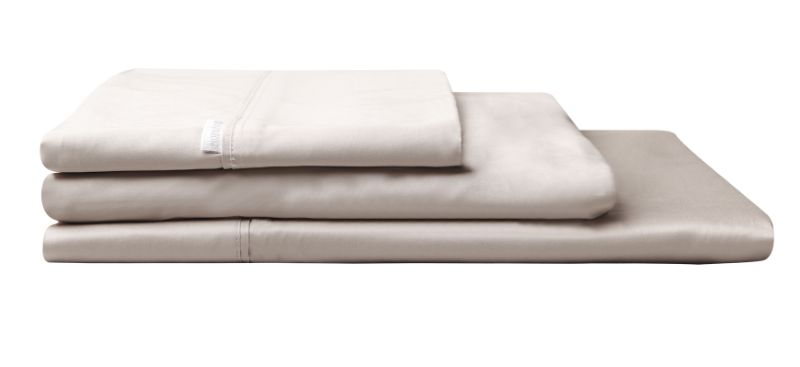 FLAT SHEET Double Bed - 400 LINEN (PLATINUM)