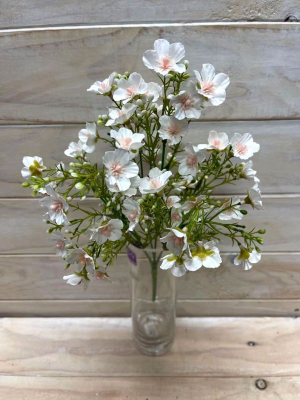 Lifelike white artificial Gypsophila posies, ideal for elegant home decor, events, and versatile floral arrangements.