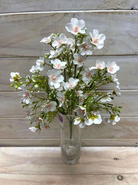 Lifelike white artificial Gypsophila posies, ideal for elegant home decor, events, and versatile floral arrangements.