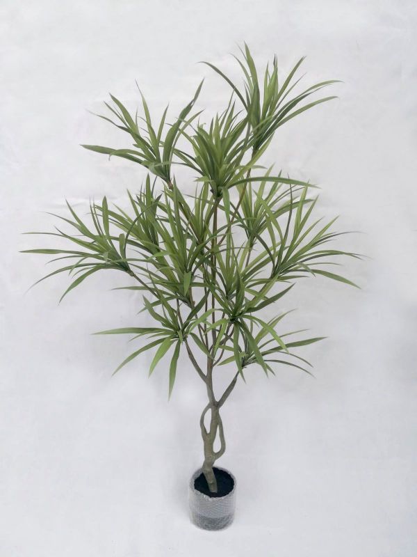 Lifelike 1.5m Artificial Dracaena Tree in pot, ideal for enhancing home and office decor with low-maintenance greenery.