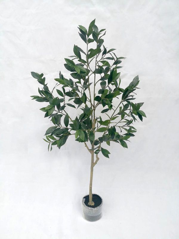 Lifelike 1.5m artificial laurel leaf tree in a stylish pot, enhancing any decor with vibrant foliage and zero maintenance.