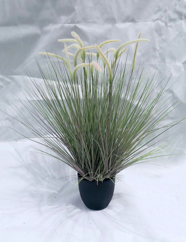 Lifelike 0.9m Artificial Spread Onion Grass with Setaria, perfect for low-maintenance decor in homes or events.