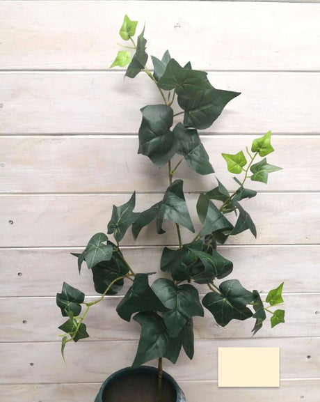 Artificial Green Ivy Spray, 31 inches long, UV resistant, perfect for indoor/outdoor decor and floral arrangements.