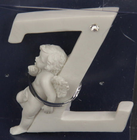 Whimsical 7cm Letter Cherub - Z, a durable decorative piece for children's rooms and nurseries, adding playful charm.