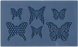 Silicone mould for crafting, featuring a detailed geo butterfly design, perfect for oven-bake clay and DIY projects.