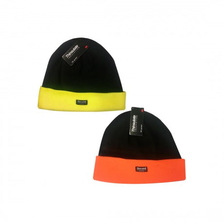 Triton Thinsulate beanie with Hi-Vis band, ideal for warmth, comfort, and visibility in low-light conditions.