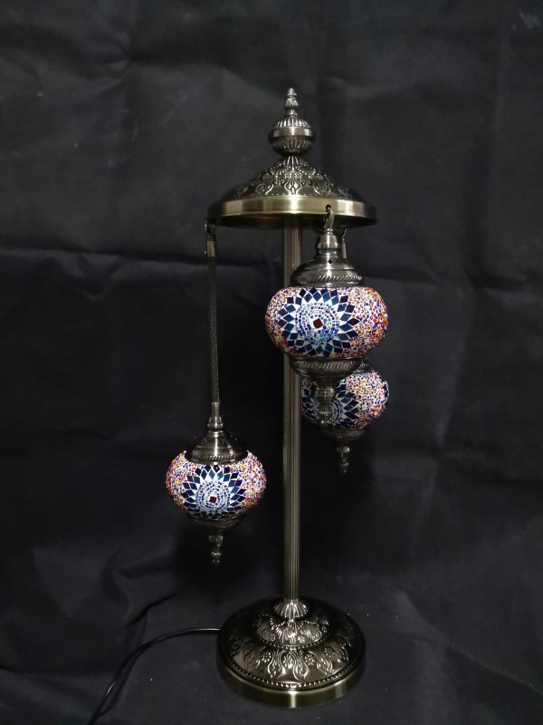 Turkish Mosaic Lamp 3 - Multi Coloured 3 Tier (75cm)