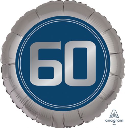 Vibrant 45cm XL balloon for 60th birthday celebrations, featuring fun graphics and bold colors, perfect for festive decor.