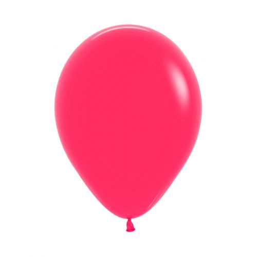 Bright raspberry latex balloons in a pack of 25, perfect for colorful party decorations and celebrations.