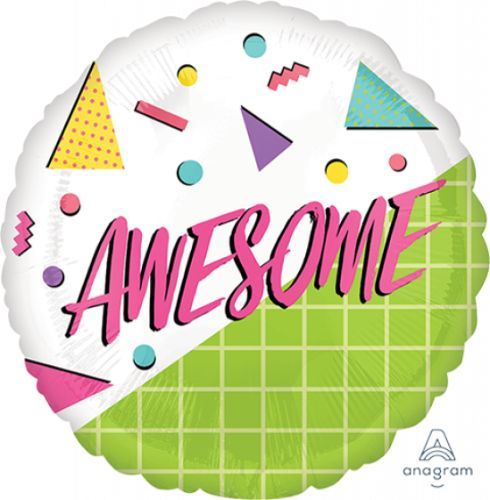 Vibrant 45cm self-sealing foil balloon, perfect for elevating any celebration with its eye-catching design and durability.