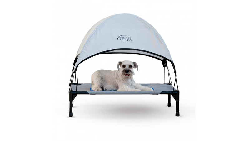 Dog Bedding Raised - K&H Pet Cot Canopy Med - Grey