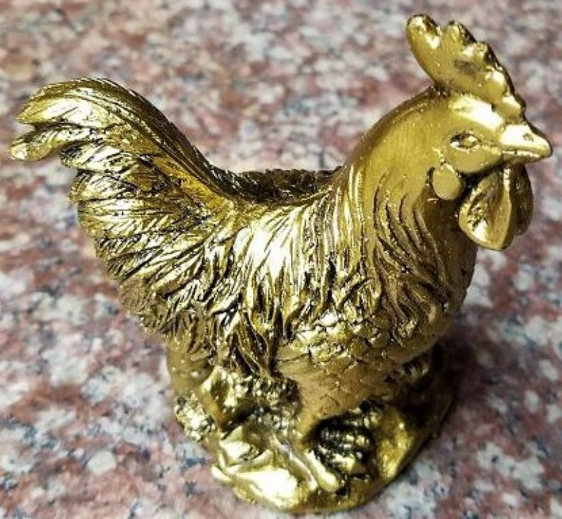 Feng Shui Rooster Ornament, 9.50 x 8cm, symbolizes prosperity, confidence, and protection for harmonious living spaces.