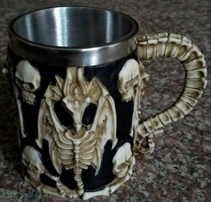 Skeleton Mug featuring intricate design, perfect for spooky events, functional for daily use, a quirky conversation starter.