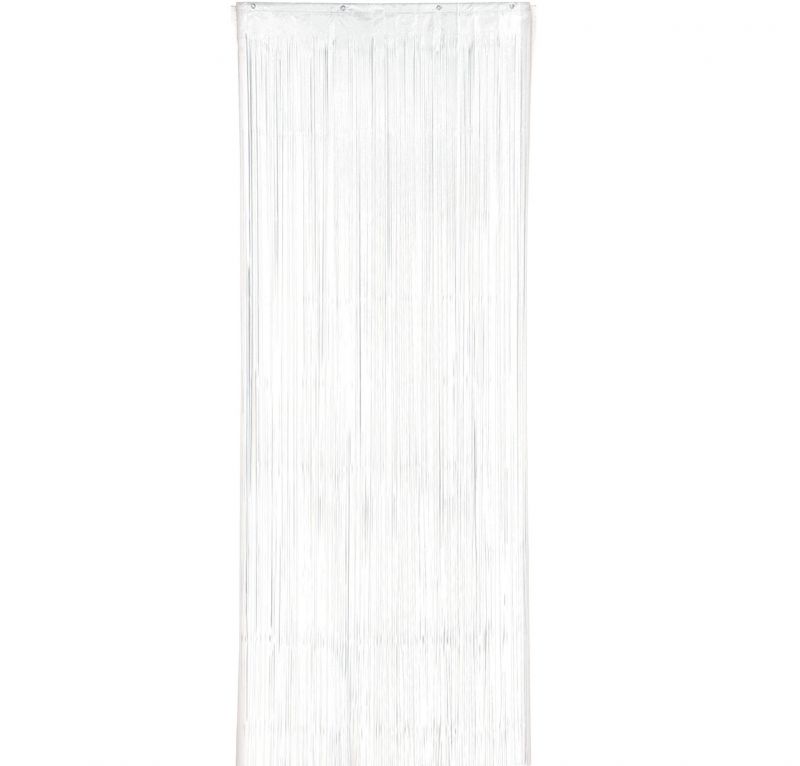 Metallic Curtain White