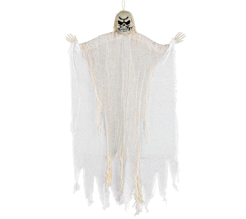 Medium White Reaper Hanging Prop Decoration Fabric & Plastic New Design