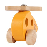 Colorful wooden helicopter toy promoting imaginative play and fine motor skills in young children.