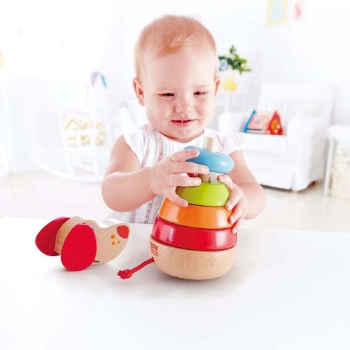 Hape  - Pepe Sound Stacker -  Wooden Toy