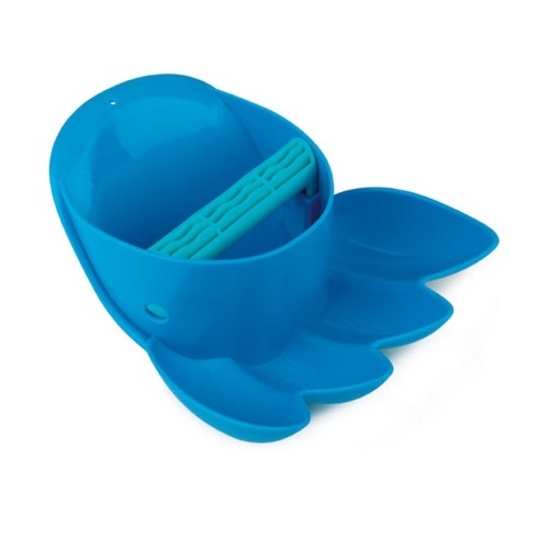 Bright blue Hape Power Paw Toy designed for kids 18 months+, perfect for digging and imaginative outdoor play.